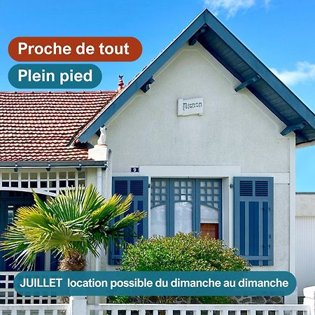 Villa Mignon avec studio dans jardin clos à 250 m de la plage Saint-Jean-de-Monts Extérieur photo